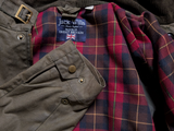 Jack Wills x British Millerain Coat M Olive Green Cotton