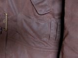 Barbour x Abraham Moon Coat S Soft Brown Wicklow Waxed Cotton