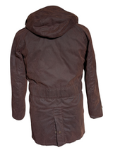 Barbour x Abraham Moon Coat S Soft Brown Wicklow Waxed Cotton