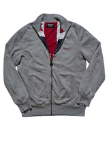 Barbour Cardigan/Jacket M Grey International Zip Cotton