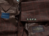 Benjamin VBC Sport Coat Brown Plaid 2-button Soft Shoulder Wool