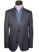 Benjamin Sport Coat Charcoal Twill 2-button Soft Shoulder Wool