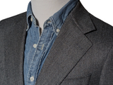 Benjamin Sport Coat Charcoal Twill 2-button Soft Shoulder Wool
