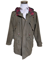 Jack Wills x British Millerain Coat S/M Olive Cotton