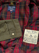 Jack Wills x British Millerain Coat S/M Olive Cotton