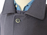 Facis Piacenza Navy Blue Raglan Coat XXL/46R Wool
