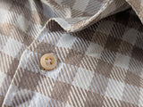 Pal Zileri Shirt Sartoriale XXL/18 Tan Check Luxe Cotton