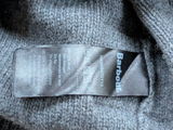 Barbour Sweater M Grey Lattice Cable Knit Wool