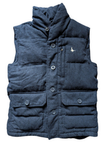 Jack Wills Down Vest/Gilet S Blue Wool Blend