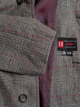 Vintage Hodges England Half Raglan Coat 40R/42R Prince of Wales Plaid Wool
