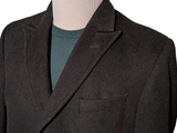 Jaeger Coat S/38R Black Peak Lapel Pure Cashmere