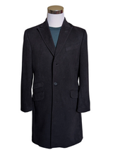 Jaeger Coat S/38R Black Peak Lapel Pure Cashmere