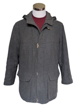 Pal Zileri Wool Gore-Tex Hooded Winter Coat XL Grey