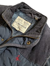 Jack Wills x Cordings Gilet/Vest L Navy Blue Quilted Nylon w/Pin