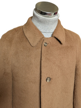 Vintage Odermark Raglan Coat L/42R Dark Camel Heavy Alpca/Wool
