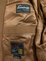 Vintage Odermark Raglan Coat L/42R Dark Camel Heavy Alpca/Wool