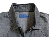 Barba Dandylife Shirt 15.5 Grey Western Cotton Denim