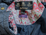 Barbour x Liberty Fabric Ladies Coat S 4 US Flyweight Cavalry RARE!