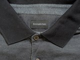 Zegna XXXL Midnight Black Long Sleeve Polo