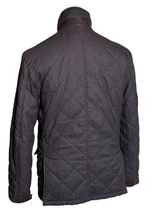 Barbour x Land Rover Ltd Ed. Jacket L Charcoal Brown Filey Quilt Flannel