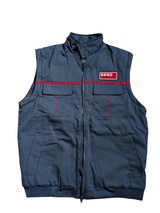 Vintage Esso Gas Convertible Jacket M Navy Blue Cotton Blend