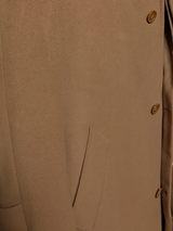 Vintage San Remo Balmacaan Coat 40/42 Dark Camel Wool/Cashmere