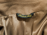 Vintage San Remo Balmacaan Coat 40/42 Dark Camel Wool/Cashmere