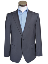 Oscar Jacobson Suit 40/41R Navy Blue Superfine Wool blend