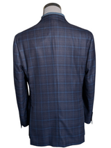 Brooks Brothers Reda Sport Coat 40R Regent Blue Plaid Wool