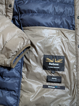 Barbour x Land Rover Jacket L Khaki Green Portsea Quilt Fibredown