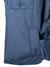 Vintage Esso Gas Convertible Jacket M Navy Blue Cotton Blend