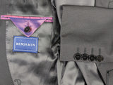 Benjamin Suit Soft Black Subtle Weave 2-Button CERRUTI Wool