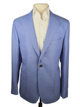 Benjamin Reda Sport Coat Sky Blue 2-button Soft Shoulder Wool Hopsack