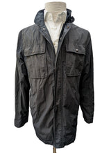 Fay Coat L Soft Navy Cotton/Poliamid
