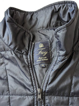 Fay Vest/Gilet XL/54 Navy Blue Zip Front Poliamid