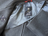 Fay Pea Coat M/L Navy Blue Double Breasted Wool