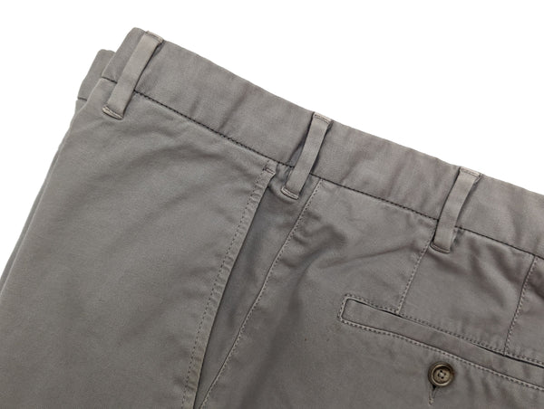 Fedeli Trousers 31 Stone Grey Flat front cotton/elastane