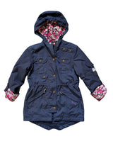 Barbour x Hello Kitty Girls Molly Parka M Navy Polyester