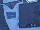 Benjamin Suit Navy Blue 2-Button Wool Doeskin Flannel