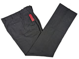 Luigi Bianchi Trousers 38, Charcoal Pleated front Relaxed fit Wool Twill