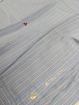 Peuterey Shirt M Light Blue Plaid BD Cotton
