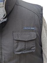 Paul Smith Vest/Gilet L Navy Black Zippered Down Filled Nylon