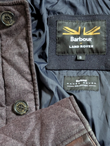 Barbour x Land Rover Ltd Ed. Jacket S Charcoal Brown Filey Quilt Flannel