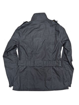 Barbour Ladies International Belted Waxed Jacket M/6 US Black Cotton