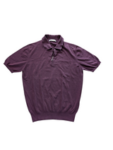 Cruciani Polo Knit Shirt S/48 Burgundy Cotton