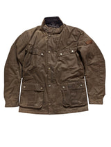 Barbour Motorcycle Jacket S Soft Brown Duke Waxed Cotton