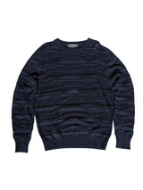 Canali Sweater M/50 Dark Blue Waves Cotton/Wool