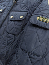 Barbour Ladies International Belted Jacket S/4 US Navy Polar Quilted Polyester