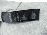 Barbour Cardigan Sweater L Navy/Grey Wool