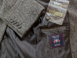 Marks & Spencer Abraham Moon Sport Coat 40R Grey Herringbone 2-button Worsted Wool Tweed